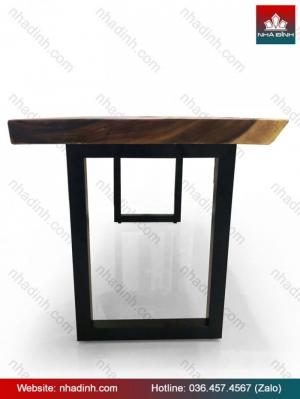 Bàn gỗ Me Tây nguyên khối dài 1m74 rộng 80 - 62 - 70 dày 65 cao 76,5 (cm)