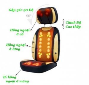 Ghế massage hồng ngoại 30 bi 4D Ayosun Hàn Quốc bảo hành 5 năm