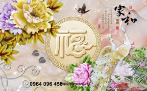 gạch 3d trang trí phòng khách TT09