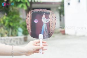 Quạt giấy in quảng cáo theo yêu cầu