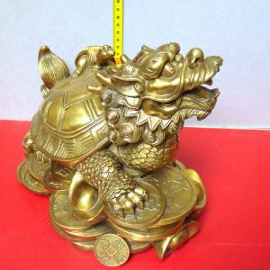 Long quy rùa đầu rồng, long quy cõng con phong thủy
