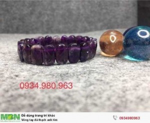 Vòng tay đá thạch anh tím