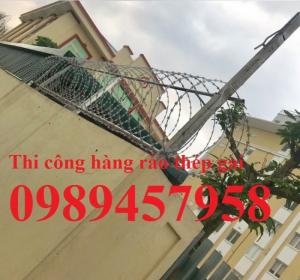 Dây thép gai hình lưỡi dao, dây thép gai làm hàng rào