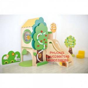 Cầu tuột gỗ liên hoàn