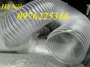 Ống gió bụi trắng, ống hút bụi lõi thép D50, D60,D75, D100...D200