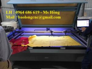 Máy cắt vải laser 1610, máy laser 2 đầu cắt vải giá rẻ ở đâu Hà Nội