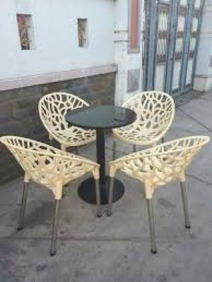 bàn ghế cafe táo hoa văn rẻ nhất
