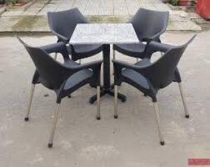 bàn ghế cafe nhựa sân vườn