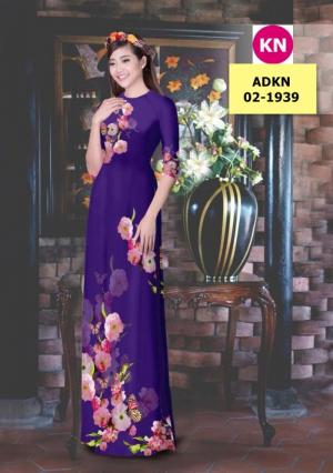 Vải bộ áo dài in đẹp ADKN 02-1939 (vải áo và vải quần )