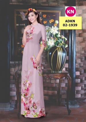 Vải bộ áo dài in đẹp ADKN 02-1939 (vải áo và vải quần )