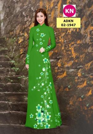 Vải bộ áo dài in đẹp ADKN 02-1947 (vải áo và vải quần )