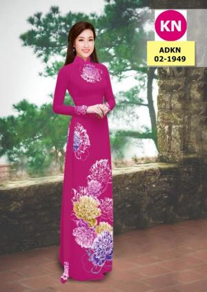 Vải bộ áo dài in đẹp ADKN 02-1949 (vải áo và vải quần )