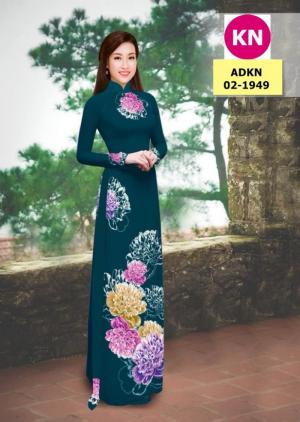 Vải bộ áo dài in đẹp ADKN 02-1949 (vải áo và vải quần )