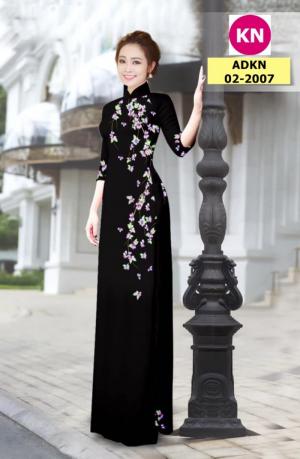 Vải bộ áo dài in đẹp ADKN 02-2007 (vải áo và vải quần )