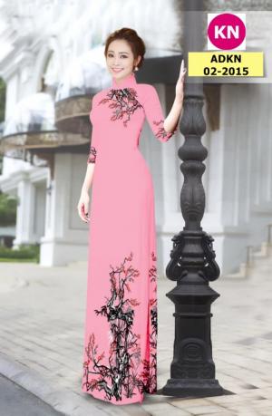 Vải bộ áo dài in đẹp ADKN 02-2015 (vải áo và vải quần )