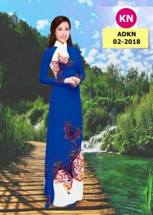 Vải bộ áo dài in đẹp ADKN 02-2018 (vải áo và vải quần )