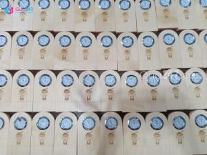 Đồng hồ gỗ khắc laser
