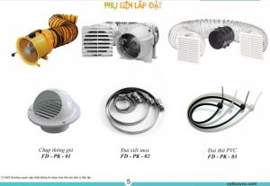 Ống vải màu cam có lõi thép D300, D400, D500 ,...