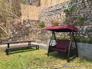bàn ghế cafe xích đu giá theo hình