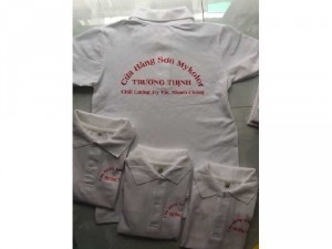 20 áo thun đồng phục cửa hàng sơn giá rẽ