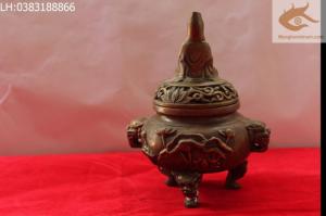 Đỉnh xông trầm nắp bà quan thế âm bồ tát