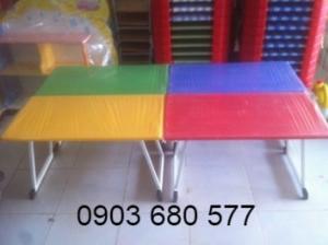 Bộ bàn ghế nhựa mầm non, gập chân bàn giá cực RẺ