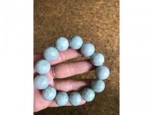Vòng Tay Nam 18Ly Đá Cẩm Thạch A Tự Nhiên Nam Mạng Mộc Hoả Hợp Màu Xanh Nhẹ
