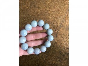Vòng Tay Nam 18Ly Đá Cẩm Thạch A Tự Nhiên Nam Mạng Mộc Hoả Hợp Màu Xanh Nhẹ