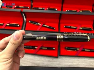 Bút kim loại khắc laser - hộp đựng bút cao cấp in logo ép nhũ