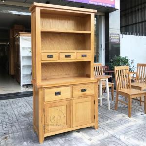 Tủ bếp gỗ sồi 2 phần 2 cánh 5 ngăn TOP-1181