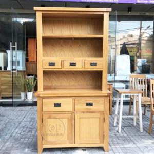 Tủ bếp gỗ sồi 2 phần 2 cánh 5 ngăn TOP-1181