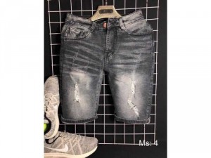 Quần short jeans nam cao cấp rách wax