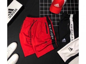 Quần short nam adidas sọc dây kéo 2 bên