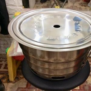 Bếp nướng than âm bàn hút trên inox cao cấp có lắp đậy cho quán nướng ,nhà hàng