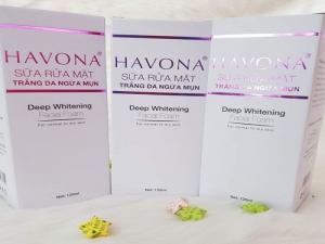 Sữa Rửa Mặt Trắng Da Ngừa Mụn Havona
