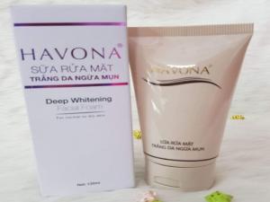 Sữa Rửa Mặt Trắng Da Ngừa Mụn Havona