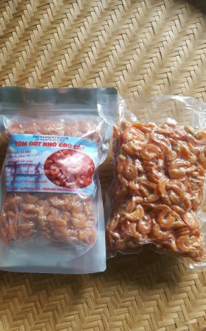 Tôm khô đất Cà Mau đặc sản làm quà cho người thân
