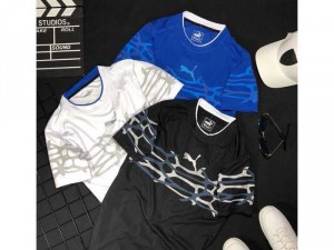 Áo thun nam thể thao cao cấp Puma rằn ri có size lớn người trên 80kg