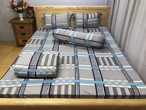 Drap sọc caro thun hàn quốc