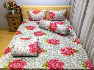 Drap hoa hồng thun hàn quốc đủ size