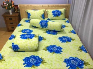 Drap hoa hồng thun hàn quốc 2 tấc