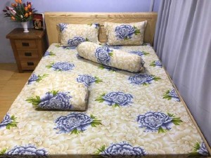 Drap hoa hồng thun hàn quốc 2 tấc