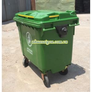 Thùng rác nhựa 660 lít giá rẻ
