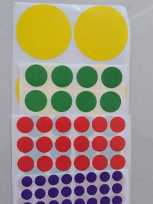 tem decal tròn sticker dán đánh dấu , giảm giá