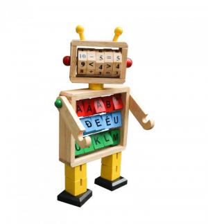 Đồ chơi gỗ robot học chữ và toán