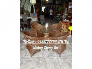 Ghế mây cafe cao cấp Dây tròn