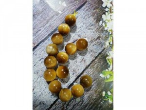 ĐÁ MẮT HỔ VÀNG 12MM 4A