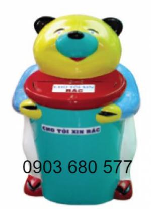 Thùng rác hình con thú ngộ nghĩnh, đáng yêu