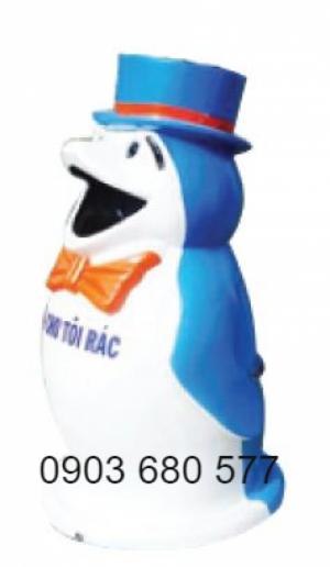 Thùng rác hình con thú ngộ nghĩnh, đáng yêu