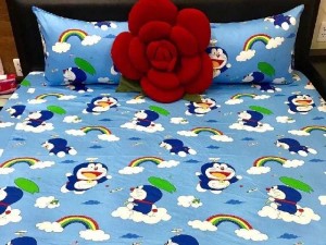 Drap Doremon cotton Thắng lợi 2 tấc